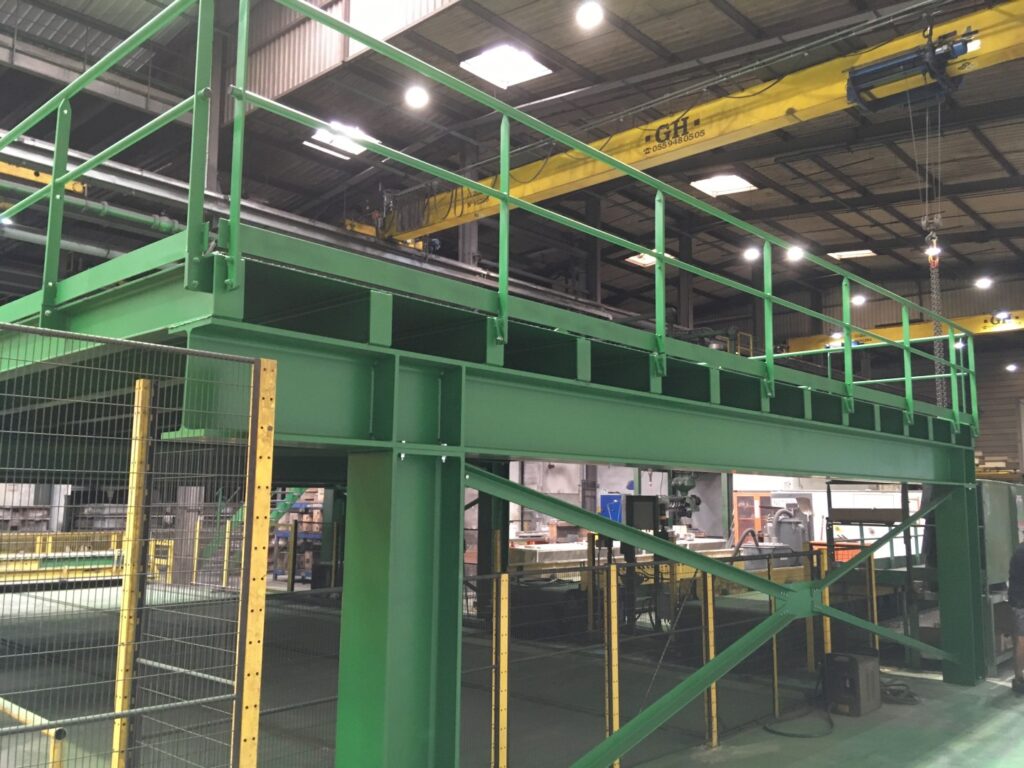 garde-corps pour passerelle industrielle